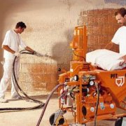 Wall plastering machine: technology of work