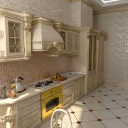 Wallpaper in the classical style for the kitchen: varieties, applications, combination