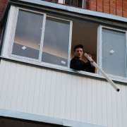 Decorated balcony and loggia - your well-groomed face on the street