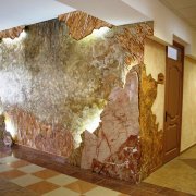 Textured plaster: types and features of application