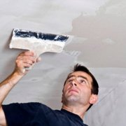 Ceiling putty according to all the rules