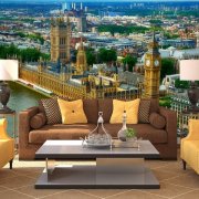 London wallpaper for a modern interior