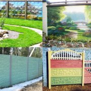 How to paint a concrete fence: make a choice