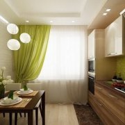 The design of the walls in the kitchen and the rules for choosing the material