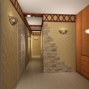 Choose a wallpaper in the hallway and create a unique design