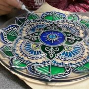 Glass painting with stained-glass paints: execution technology