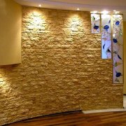 Decorative brick cladding inside and out