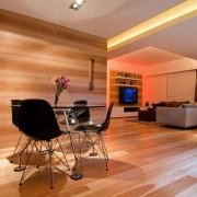 Finishing apartments with wooden panels: interior ideas