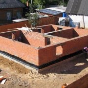 Finishing brick walls of a bathhouse or building for posterity