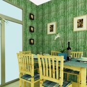 How to use bamboo wallpaper in the interior