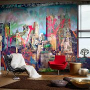 Graffiti photo wallpaper: how to use in the interior