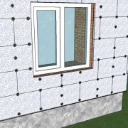 Do-it-yourself insulation of the walls from the outside with polystyrene foam