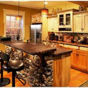 Kitchen decoration with decorative stone: types of material