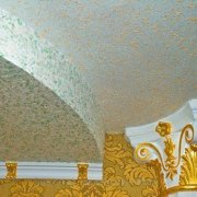 How to apply liquid wallpaper on the ceiling with your own hands