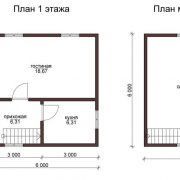 Layout of the house 6 * 6 - Many options, no way to choose