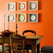 How to hang a plate on the wall: design options