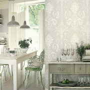 Consider options for wallpaper for the kitchen