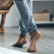 Warm floor under linoleum