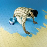 How and how to paint a wooden floor