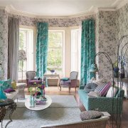 Upholstery of walls with fabric: an interesting version of the decor