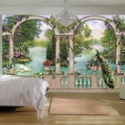 Wall mural garden: where to stick