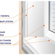 Plastic window slopes - installation steps