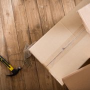 Do-it-yourself rough floor in a wooden house