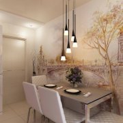 Photowall-paper in an interior in kitchen: we make a choice