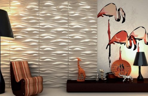 Wall 3d panels for aluminum interior decoration