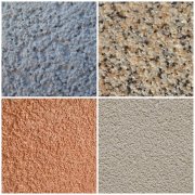 Pebble plaster: material features and application options