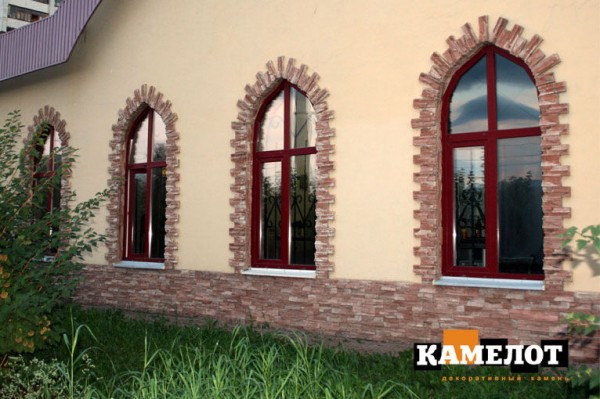 Stone window decoration