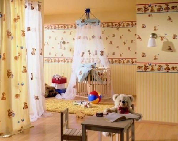 Small picture with a children's theme on the walls