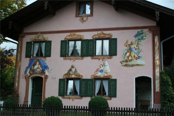 Bavarian style wall decoration at home