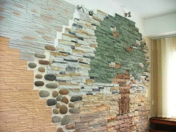 Stone room decoration