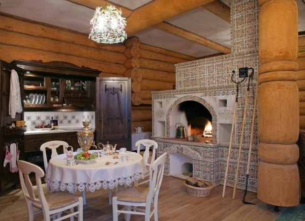 Calibrated log home interior