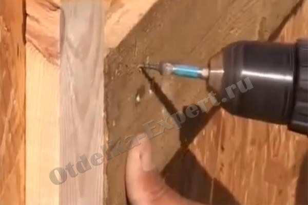 Fixing the battens for insulation