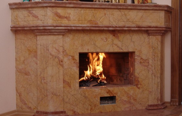 Marble fireplace