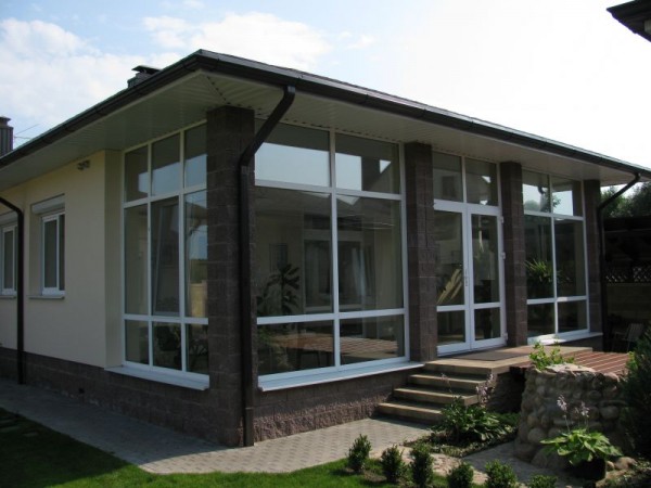 Aluminum Stained Glass in the Veranda Glazing