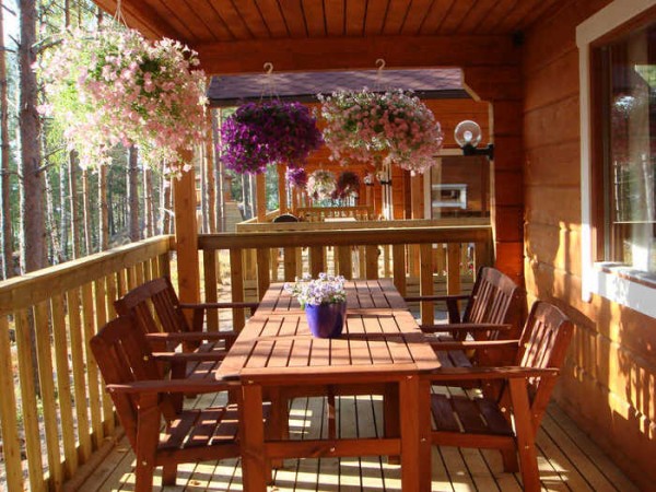 Wood porch