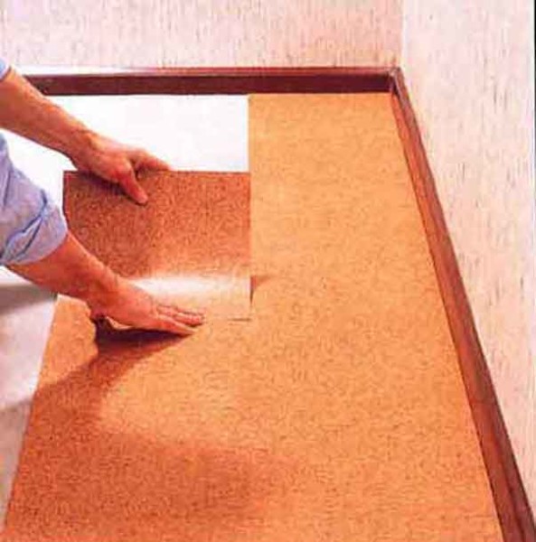 Contemporary cork flooring