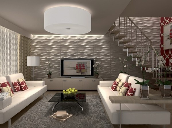 Ideas for wall decoration: creating relief with 3D panels