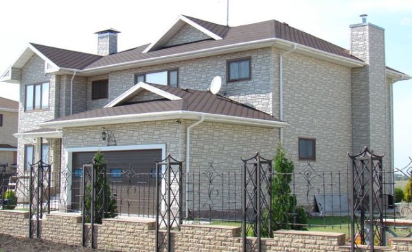 Cottage lined with fiber cement panels