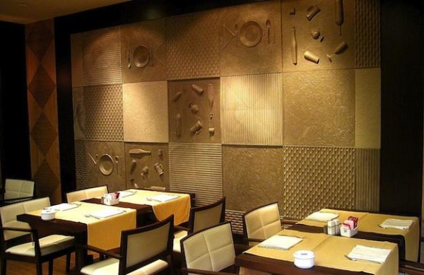 3d wall decoration with natural wood panels