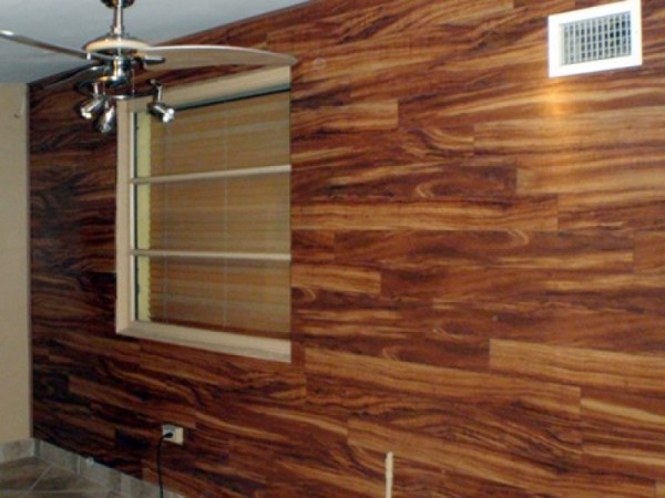 Laminate wall decoration example