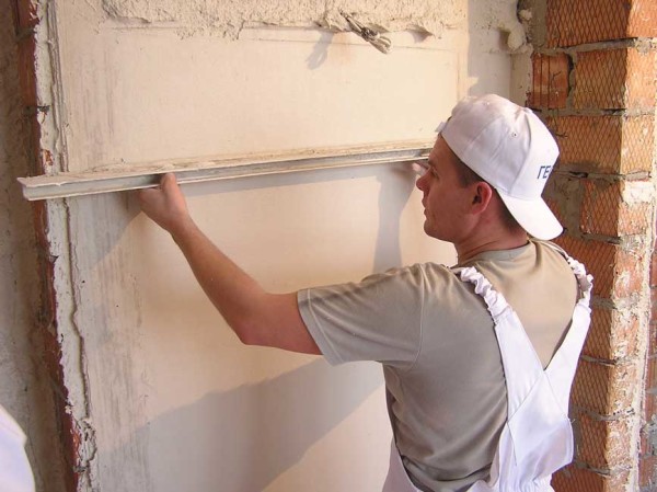 Smooth the surface with plaster