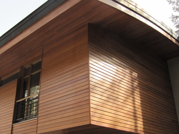 Facing the house with wood: facade board