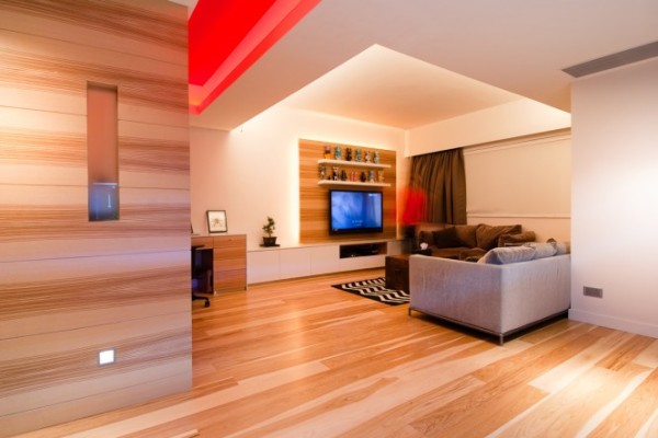 Wood wall cladding: apartment decoration