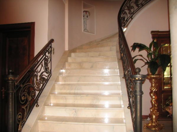 Tiled staircase