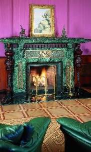 Marble fireplace