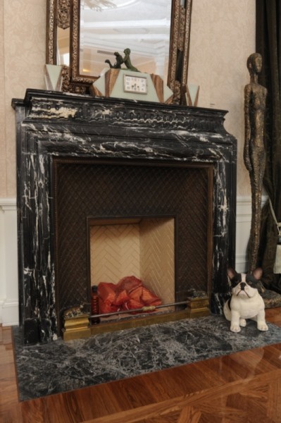 Marble fireplace